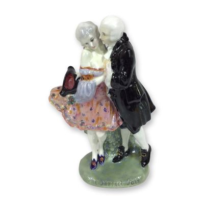 Sale Photo Thumbnail #79: Royal Doulton Prototype Colorway Figurine, The Perfect Pair HN581