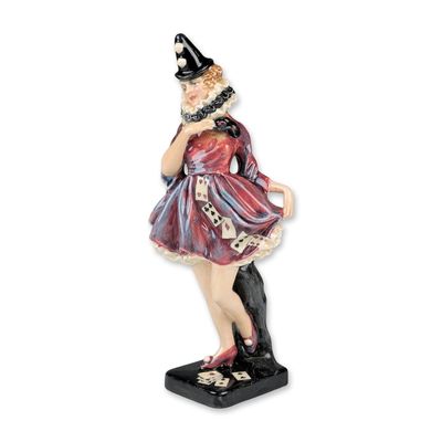 Sale Photo Thumbnail #55: Royal Doulton by Leslie Harradine Porcelain Figurine, Pierrette HN1749