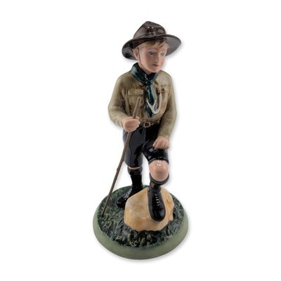 Sale Photo Thumbnail #115: Royal Doulton Porcelain Figurine, Boy Scout HN3462