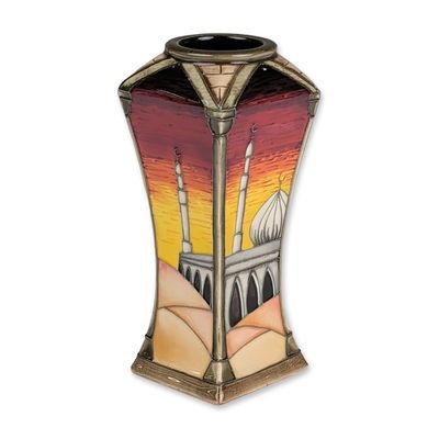 Sale Photo Thumbnail #360: Moorcroft Pottery Trial Middle Eastern Architectural Landscape Vase