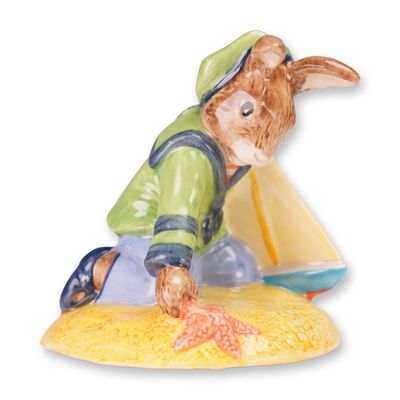 Sale Photo Thumbnail #5: Royal Doulton Green Colorway Bunnykins Figurine, Sailor DB166