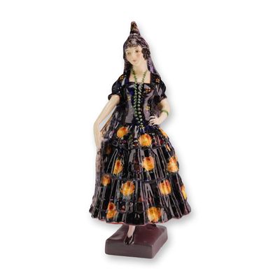 Sale Photo Thumbnail #64: Royal Doulton by Leslie Harradine Figurine, Spanish Lady HN1293, Very Rare Version.