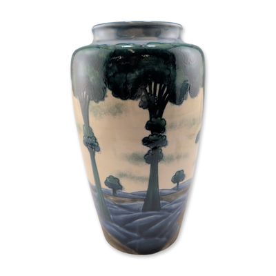 Sale Photo Thumbnail #187: Cobridge Stoneware Trial Hazeldene Vase