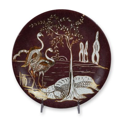 Sale Photo Thumbnail #291: Wedgwood Bone China Plate Hand-Painted by Edith M. Lord, 1957