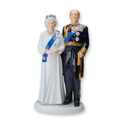 Sale Photo Thumbnail #138: Royal Doulton Prototype Figurine, Platinum Wedding Anniversary