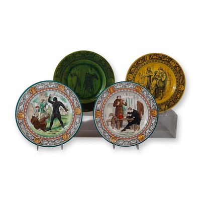 Sale Photo Thumbnail #311: 4pc Wedgwood Ivanhoe Series Earthenware Plates