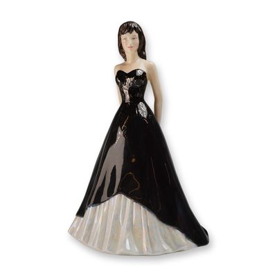 Sale Photo Thumbnail #66: Royal Doulton Prototype Figurine of a Lady in a Black Evening Gown