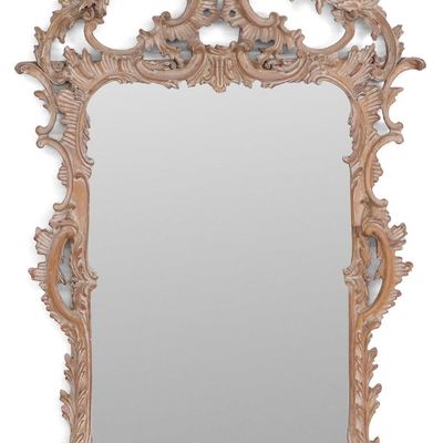 George III Style Carved Wood Mirror