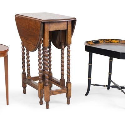 Jacobean Style Oak Drop Leaf Side Table