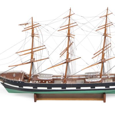 Ship Model of a Four Masted Sailing Vessel