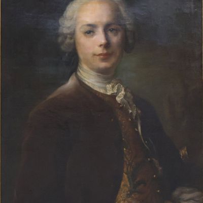 Manner of Louis Tocque, French 1696-1772, Portrait of Jean Baptiste Louis Gresset, Oil on Canvas