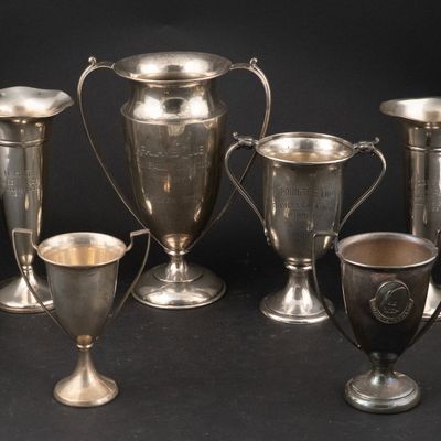 Four Sterling Silver Trophies