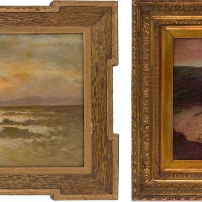 John T. Randolph, Shoreline at Sunset, Oil on Canvas