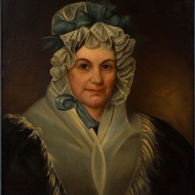 After W.R. Cooper, Portrait of Mrs. Elizabeth Elliston, Oil on Canvas