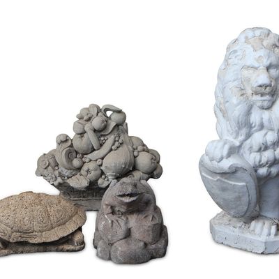 Four Cast Stone Sculptures