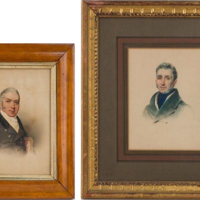 A. Percy, Portrait of a Gentleman, Pastel and Pencil on Paper