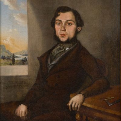 Portrait of an Architect, Oil on Canvas
