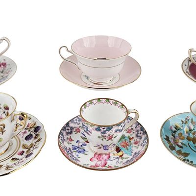Twenty-Six English Porcelain Teacups and Saucers
