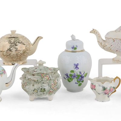 Three Assorted Porcelain Teapots