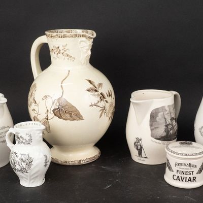 Group of Pitchers and Creamers