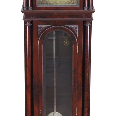 Victorian Mahogany Tall Case Cock