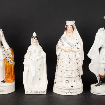 Four Staffordshire Figures