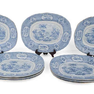 Nine Ridgeways "Oriental" Pattern Platters