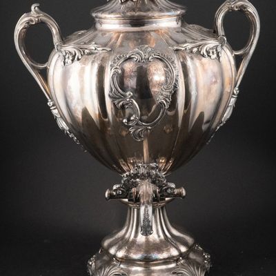 Antique Silver Plated Hot Water Urn