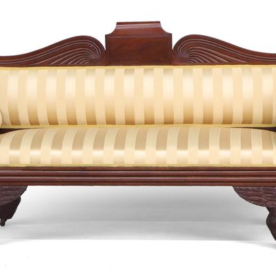 Classical Carved Mahogany Settee