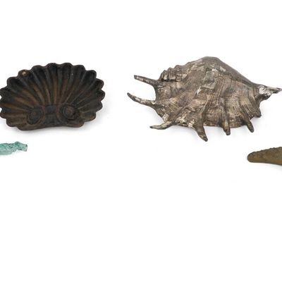 White Metal Plated Conch Shell