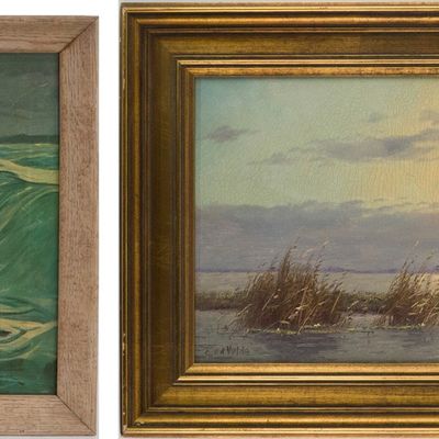 G. van der Velde, Ducks Taking Flight Over Water, Oil on Canvas
