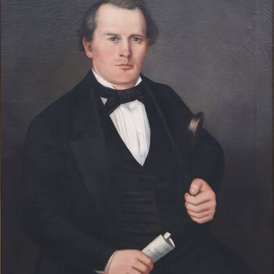 Portrait of a Gentleman Holding a Will, Oil on Canvas