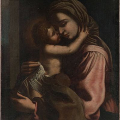 Madonna and Child, Oil on Canvas