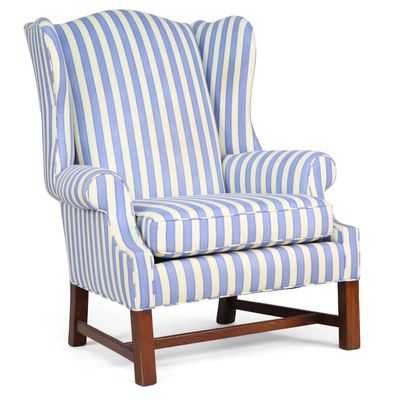 George III Style Mahogany Wing Chair