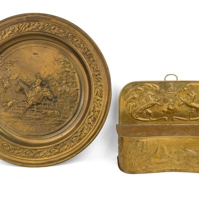Dutch Brass Repousse Candlebox