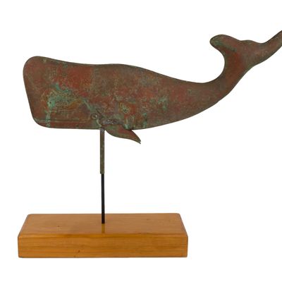 Copper Weathervane of a Sperm Whale