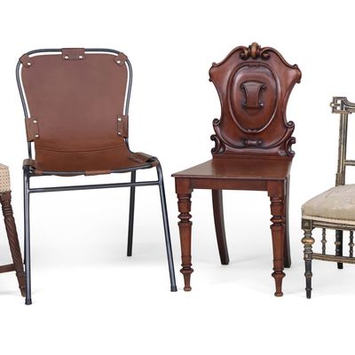 Sale Photo Thumbnail #64: Three Assorted Chairs and a Stool