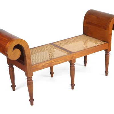 Sale Photo Thumbnail #253: Regency Style Walnut Window Seat