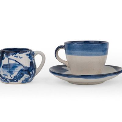 Sale Photo Thumbnail #334: M.A. Hadley Kentucky Pottery Mugs and Cups