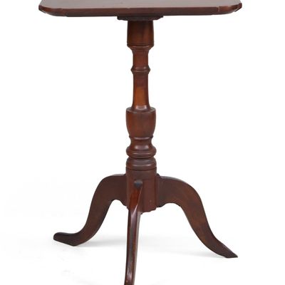Sale Photo Thumbnail #271: Federal Carved Walnut Tea Table