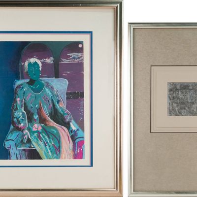 Sale Photo Thumbnail #141: Sarah Churchill, 1914-1982, Seated Woman, Lithograph