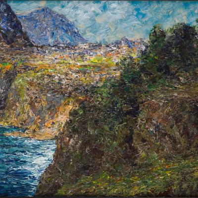 Sale Photo Thumbnail #156: Wolfgang Heinz Unger, 1929-2019, Capri, Oil on Board
