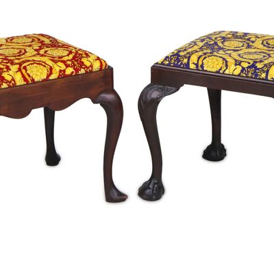 Sale Photo Thumbnail #302: Queen Anne Mahogany Footstool, English