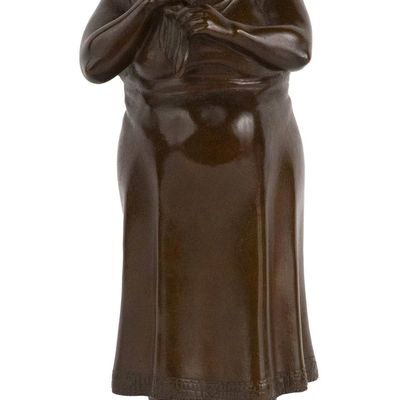 Sale Photo Thumbnail #205: Harry Herman Wickey, 1892-1968, Standing Woman, Bronze