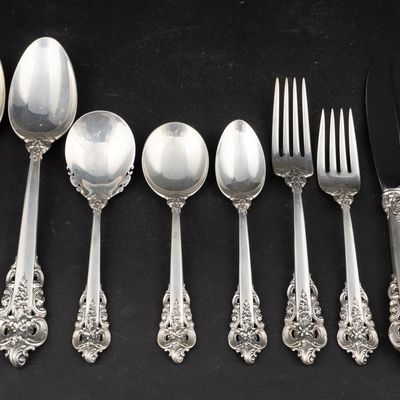Sale Photo Thumbnail #26: Wallace Sterling Silver "Grand Baroque" Flatware