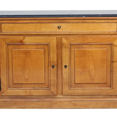 Sale Photo Thumbnail #291: French Provincial Style Cherrywood Marble Top Server