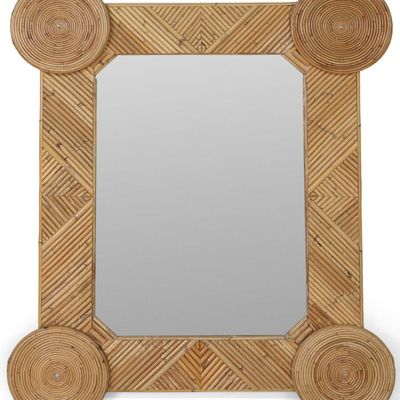 Sale Photo Thumbnail #62: Rattan Hall Mirror, After Vivai Del Sud