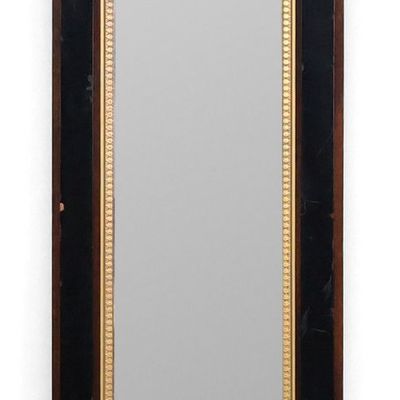 Sale Photo Thumbnail #47: French Empire Style Parcel-Gilt and Brass Mahogany Pier Mirror