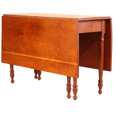 Sale Photo Thumbnail #261: Late Federal Cherrywood Dining Table