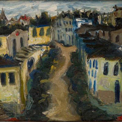 Sale Photo Thumbnail #175: Luis de Sousa Guimaraes Guima, Rua Principal, Oil on Canvas
